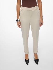 Vero Moda VMMAYA Mid waist Trousers -Oatmeal - 10225280