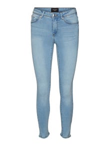 Vero Moda VMTANYA Średni stan Krój skinny Jeans -Light Blue Denim - 10225465