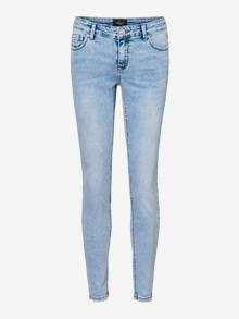 Vero Moda VMLYDIA Tiro bajo Corte skinny Vaqueros -Light Blue Denim - 10225481