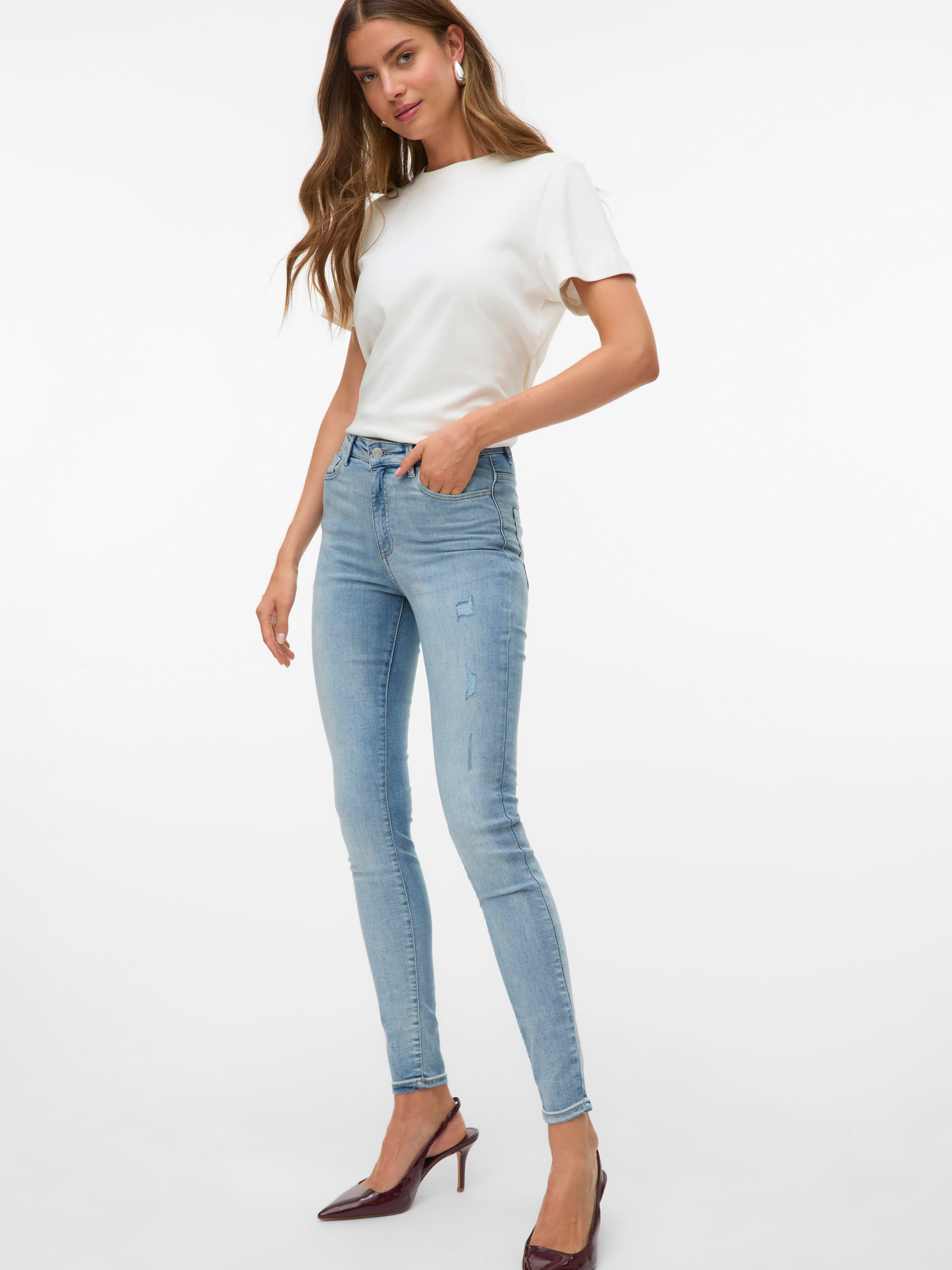 VMSOPHIA Taille haute Skinny Fit Jeans Bleu clair Vero Moda®