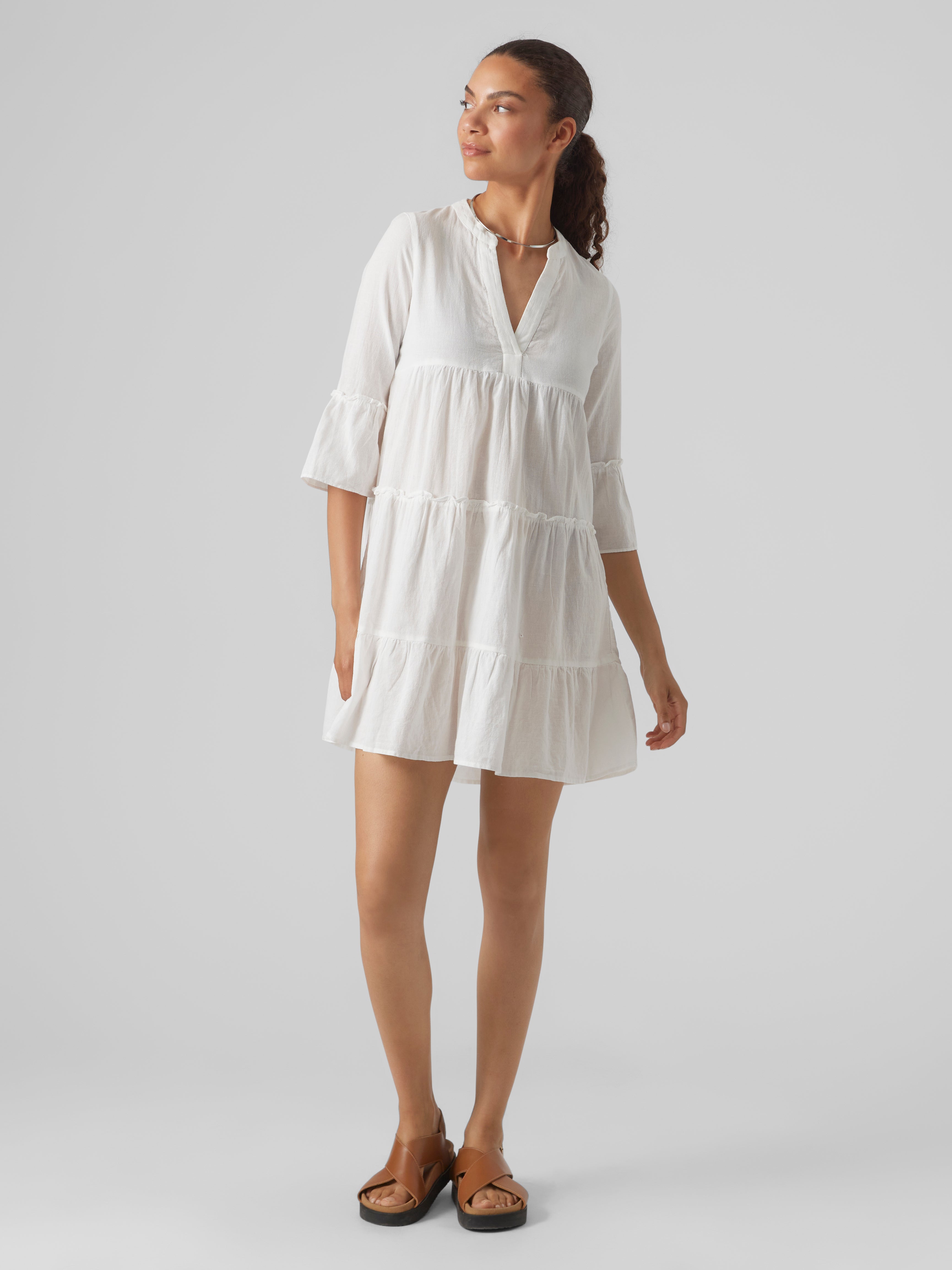 Clear | White Short | VMHELI Moda® dress Vero