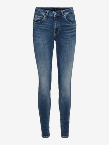 Vero Moda VMLUX Mid rise Slim fit Jeans -Medium Blue Denim - 10226464