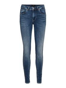 Vero Moda VMLUX Średni stan Krój slim Jeans -Medium Blue Denim - 10226464
