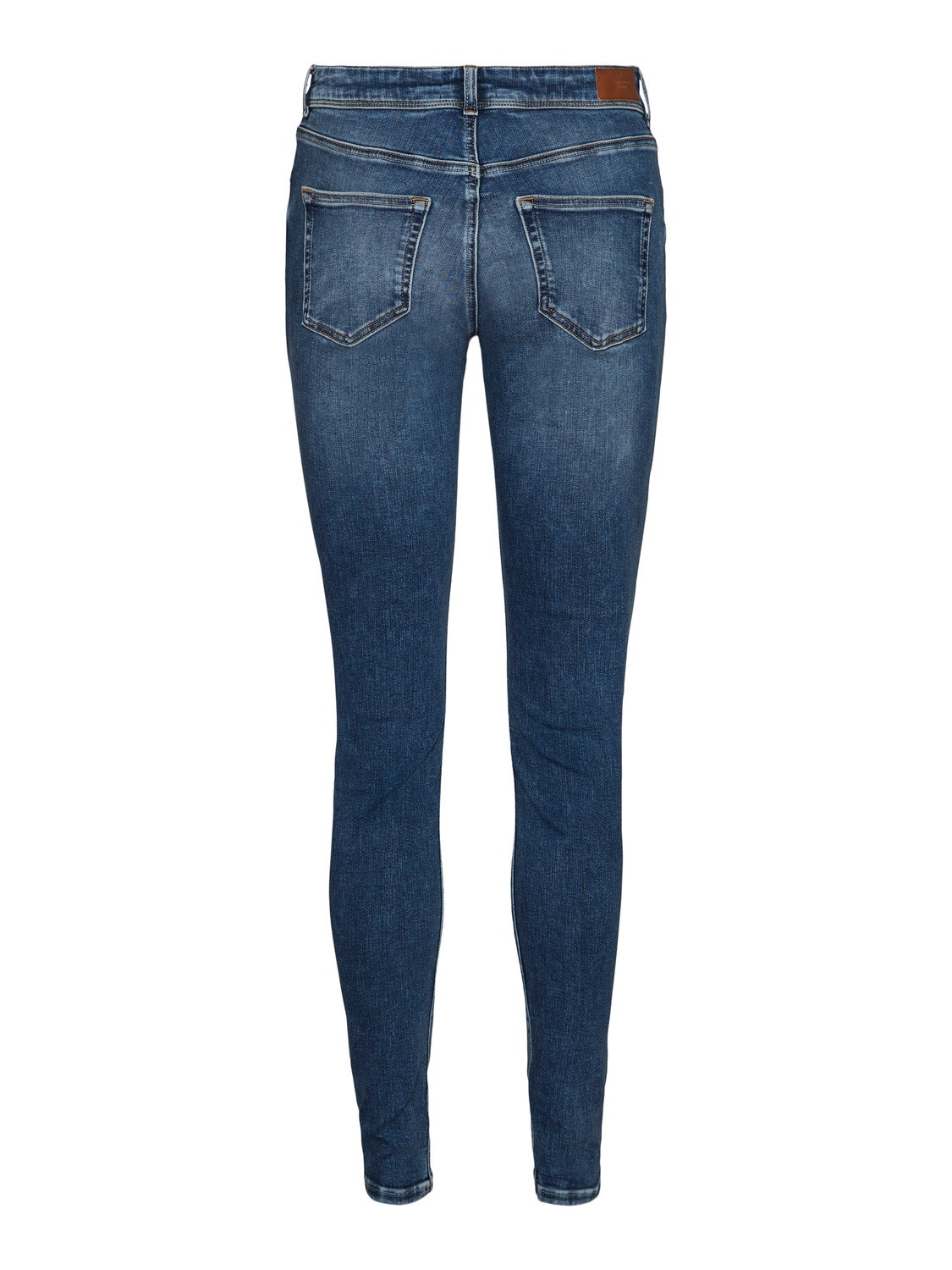 Vero Moda VMLUX Middels høyt snitt Slim Fit Jeans -Medium Blue Denim - 10226464