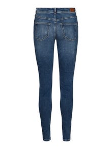 Vero Moda VMLUX Middels høyt snitt Slim Fit Jeans -Medium Blue Denim - 10226464