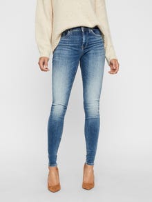 Vero Moda VMLUX Średni stan Krój slim Jeans -Medium Blue Denim - 10226464