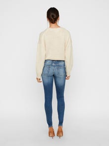 Vero Moda VMLUX Średni stan Krój slim Jeans -Medium Blue Denim - 10226464