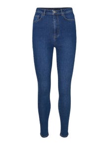Vero Moda VMSANDRA Super High Rise Skinny Fit Jeans -Medium Blue Denim - 10227316