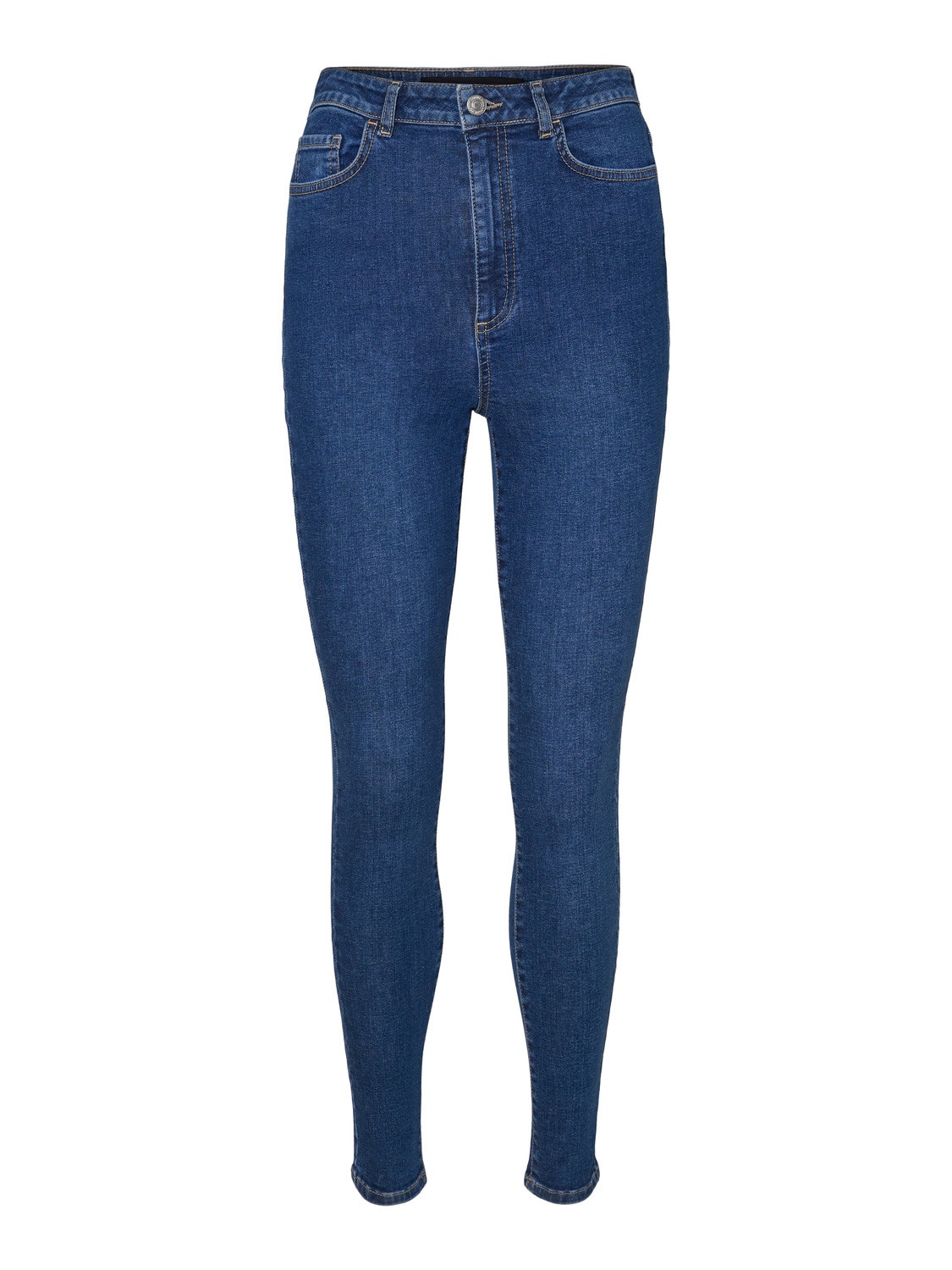 Vero Moda VMSANDRA Taille extra haute Skinny Fit Jeans -Medium Blue Denim - 10227316