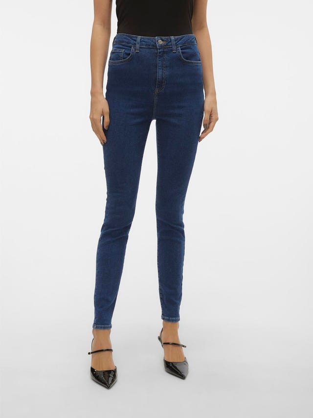 Vero Moda VMSANDRA Taille extra haute Skinny Fit Jeans - 10227316