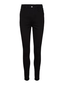 Vero Moda VMSANDRA Vita molto alta Skinny Fit Jeans -Black - 10227355