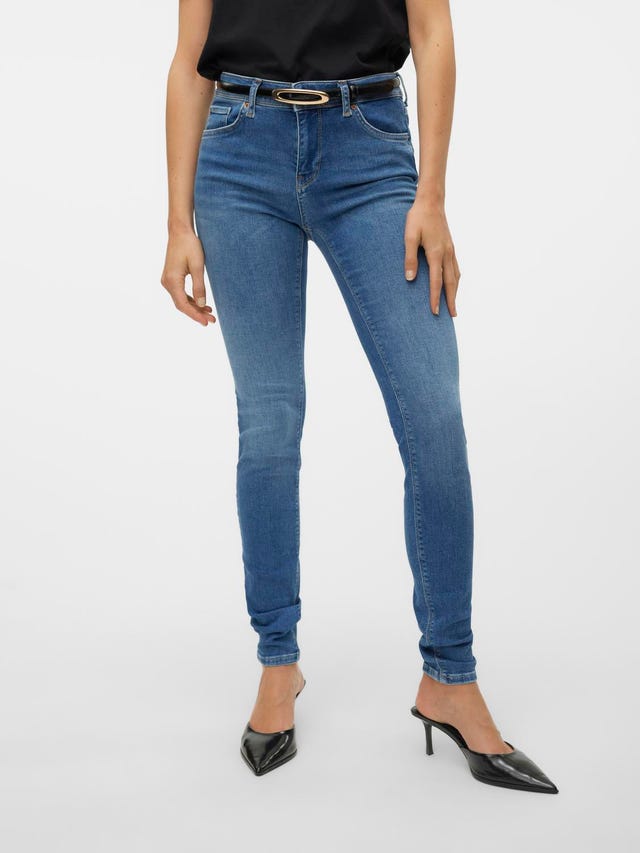 Vero Moda VMLUX Mid Rise Slim Fit Jeans - 10227600