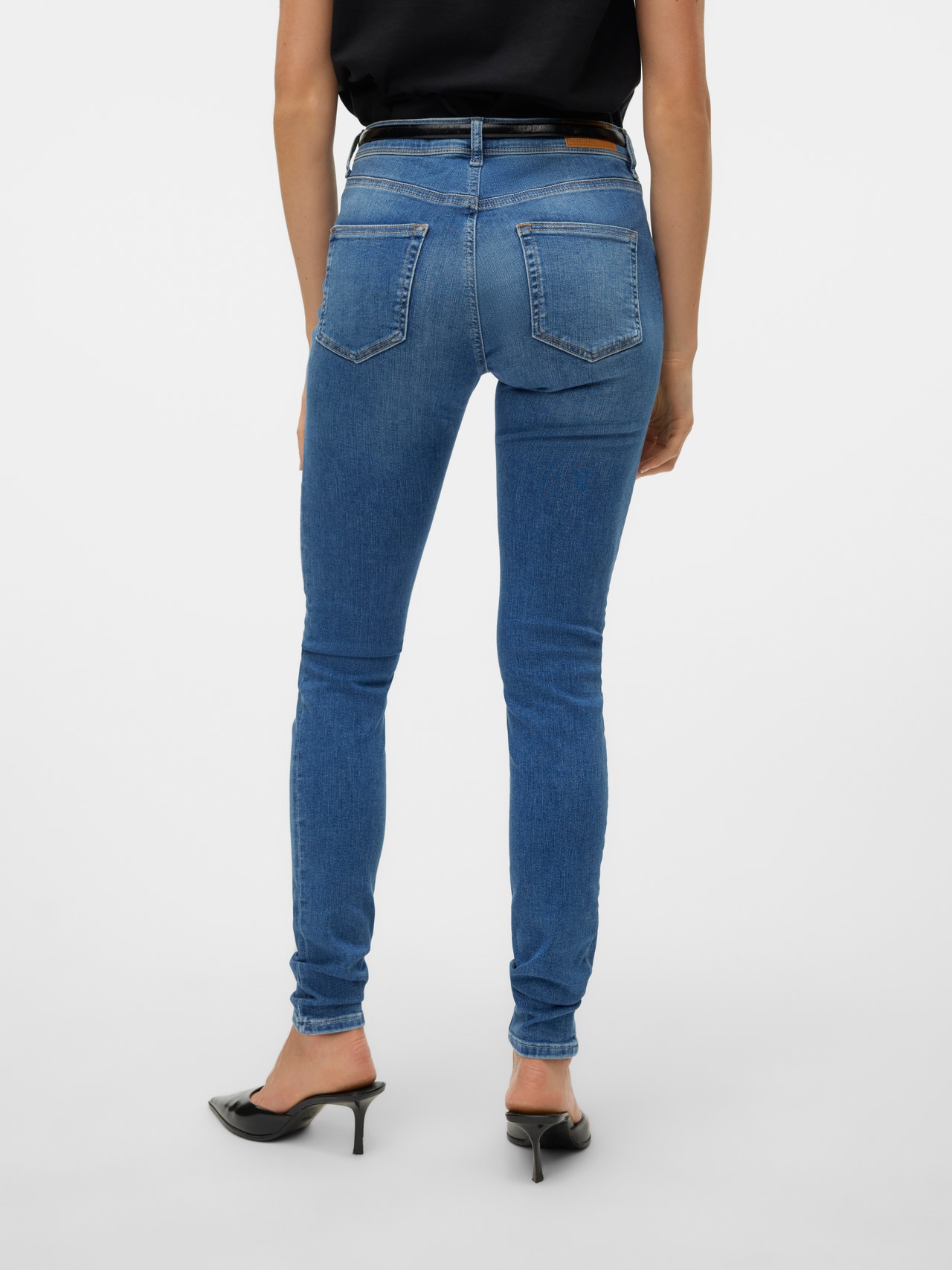 Vero Moda VMLUX Slim fit Jeans -Medium Blue Denim - 10227600