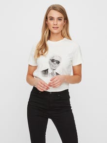 Vero Moda VMKARLA T-shirts -Snow White - 10229549
