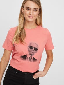 Vero Moda VMKARLA T-shirt -Tea Rose - 10229549