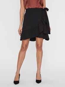 Vero Moda VMCITA Medelhög midja Kort kjol -Black - 10230348