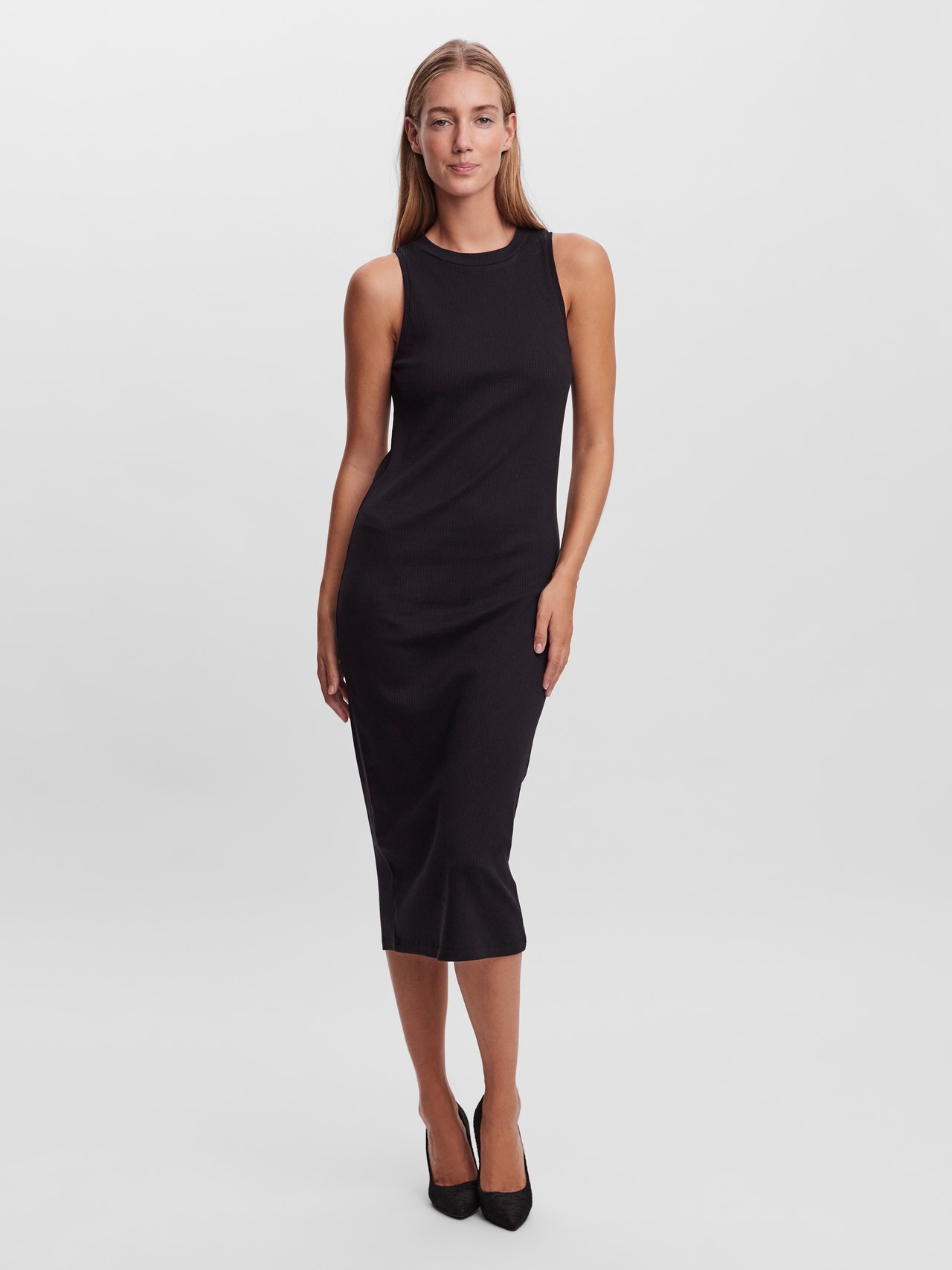 VMLAVENDER Lång klänning | Svarta | Vero Moda® | Gemusterte Kleider