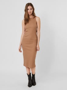 Vero Moda AWLAVENDER Midikleid -Tigers Eye - 10230437