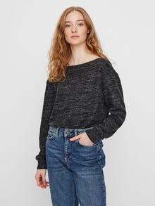 Vero Moda VMTAMMI Top -Dark Grey Melange - 10230681