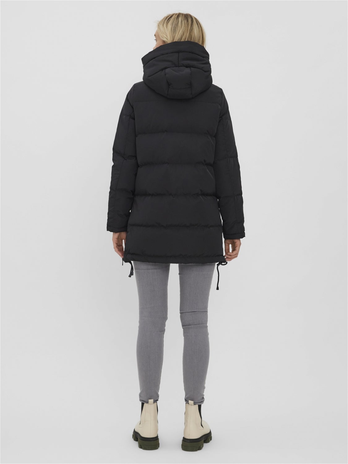 Buy Vero Moda Hooded Faux Fur Trim Parka Longline Jacket - Jackets for  Women 25511944 | Myntra