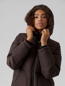 Vero Moda VMOSLO Dun Jakke -Coffee Bean - 10230839