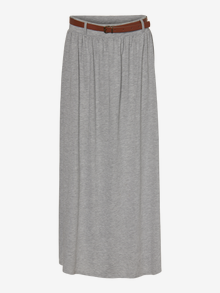 Vero Moda VMLINN Long skirt -Light Grey Melange - 10230927