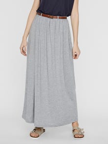 Vero Moda VMLINN Long skirt -Light Grey Melange - 10230927