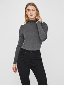 Vero Moda VMPANDA Top -Dark Grey Melange - 10230933