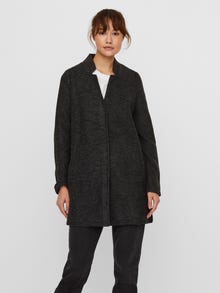 Vero Moda VMBRUSHEDKATRINE Coat -Dark Grey Melange - 10231027