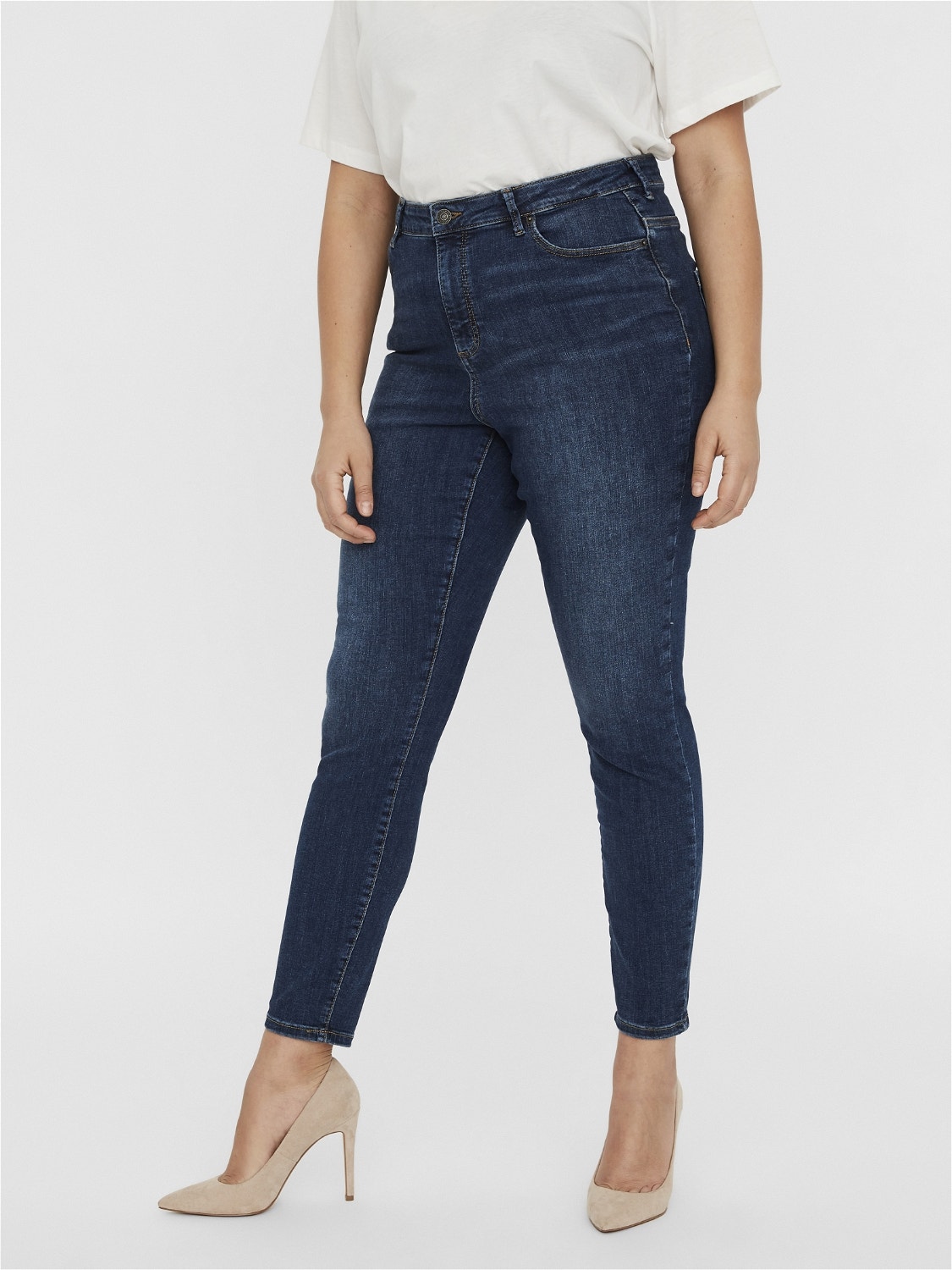 Vero Moda VMSOPHIA High rise Slim Fit Jeans -Medium Blue Denim - 10231352