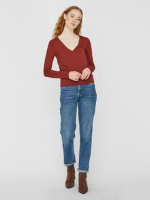 Vero Moda VMPANDA Top -Madder Brown - 10231481