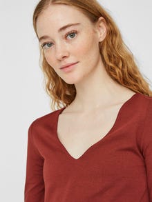 Vero Moda VMPANDA Top -Madder Brown - 10231481