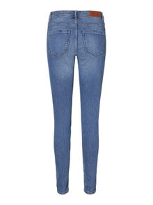Vero Moda VMTANYA Mid rise Skinny Fit Jeans -Medium Blue Denim - 10231616