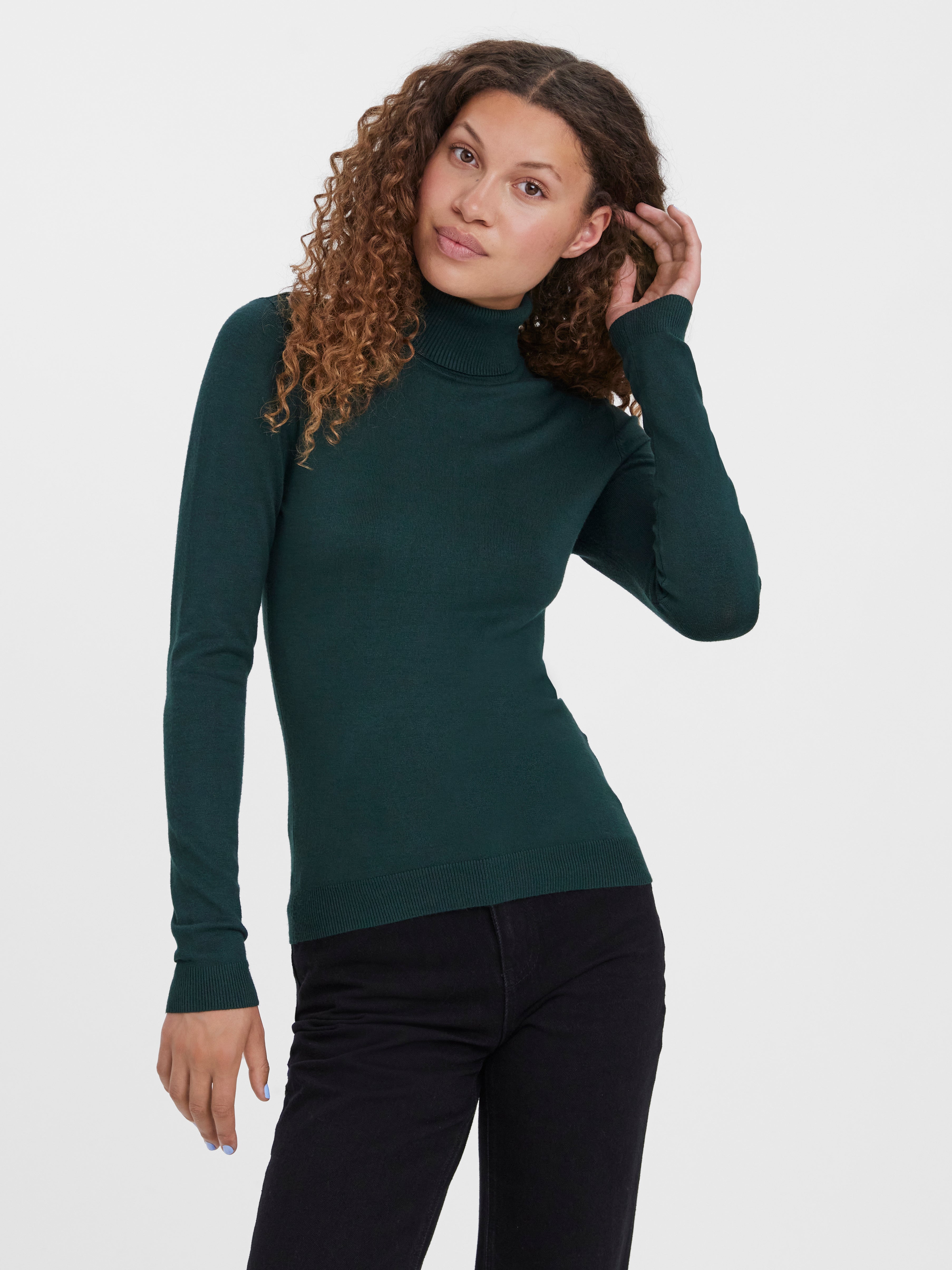 Vero Moda jumper WOMEN FASHION Jumpers & Sweatshirts Ribbed discount 57% Green M 