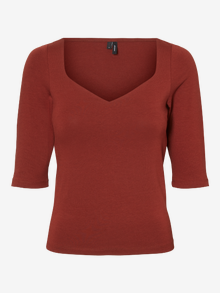 Vero Moda VMPANDA Tops -Madder Brown - 10231697