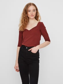 Vero Moda VMPANDA Tops -Madder Brown - 10231697