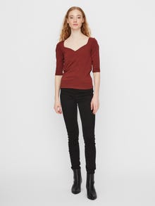 Vero Moda VMPANDA Tops -Madder Brown - 10231697