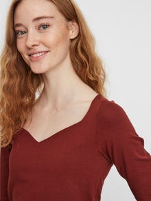 Vero Moda VMPANDA Tops -Madder Brown - 10231697