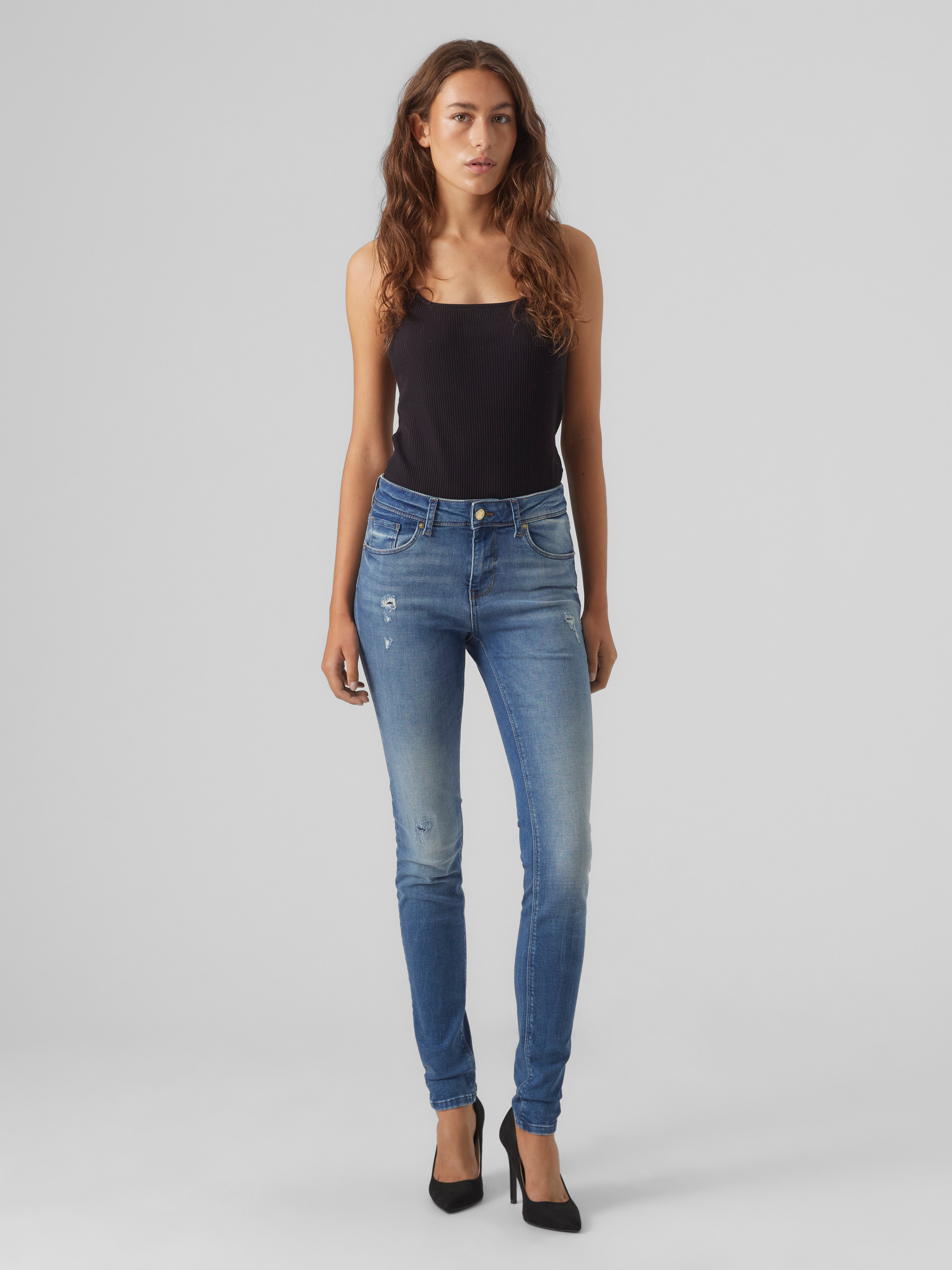 VMLUX Middels høyt snitt Slim Fit Jeans