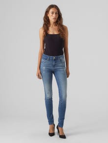 Vero Moda VMLUX Mid rise Slim fit Jeans -Medium Blue Denim - 10231785