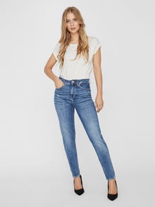 Vero Moda VMCLARA Slim Fit Jeans -Medium Blue Denim - 10231867