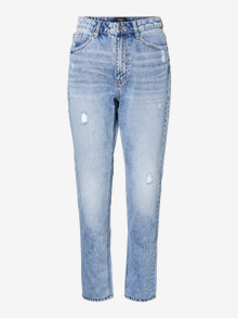 Vero Moda VMJOANA High rise Mom Fit Jeans -Light Blue Denim - 10231953