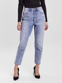 Vero Moda VMJOANA High rise Mom Fit Jeans -Light Blue Denim - 10231953