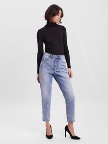 Vero Moda VMJOANA High rise Mom Fit Jeans -Light Blue Denim - 10231953
