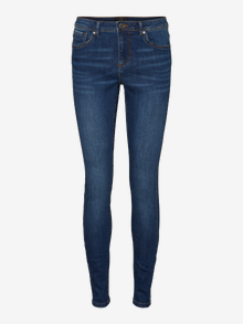 Vero Moda VMTANYA Mid rise Skinny Fit Jeans -Dark Blue Denim - 10231957