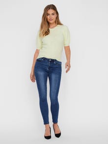 Vero Moda VMTANYA Mid rise Skinny Fit Jeans -Dark Blue Denim - 10231957