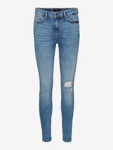 Vero Moda VMHANNA Mid rise Skinny Fit Jeans -Medium Blue Denim - 10232046