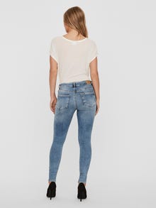 Vero Moda VMHANNA Mid rise Skinny fit Jeans -Medium Blue Denim - 10232046