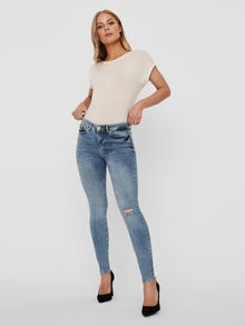 Vero Moda VMHANNA Mid rise Skinny Fit Jeans -Medium Blue Denim - 10232046