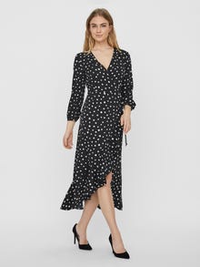 Vero Moda VMHENNA Trumpa suknelė -Black - 10232423